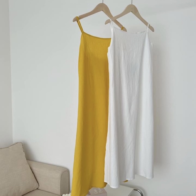 Váy Đũi Caro Dáng Dài Hở Lưng - Titto Closet