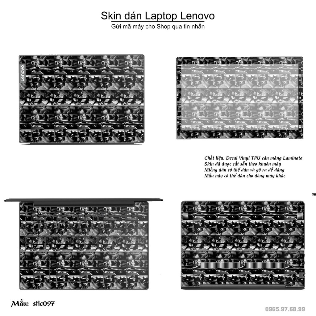 Skin dán Laptop Lenovo in hình Hoa văn sticker nhiều mẫu 16 (inbox mã máy cho Shop)