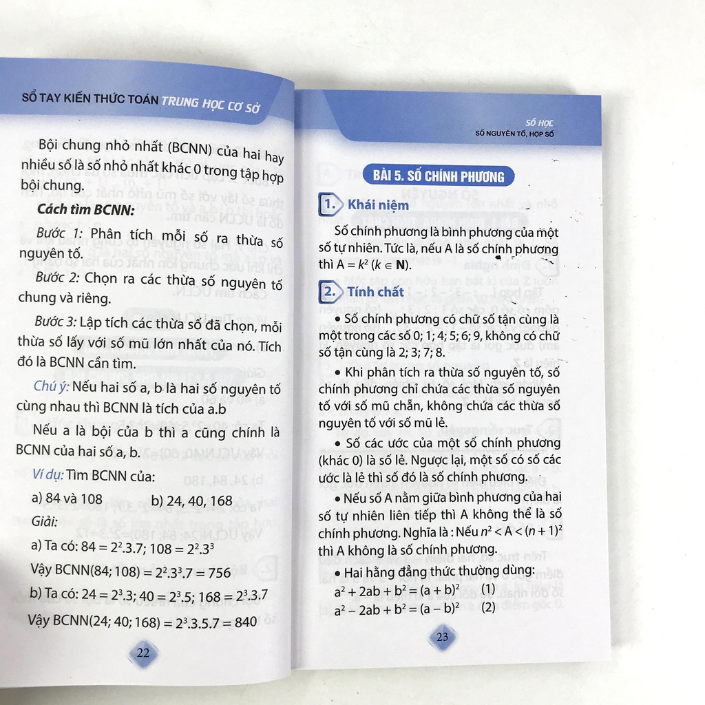 Sách - Sổ tay kiến thức Toán - THCS