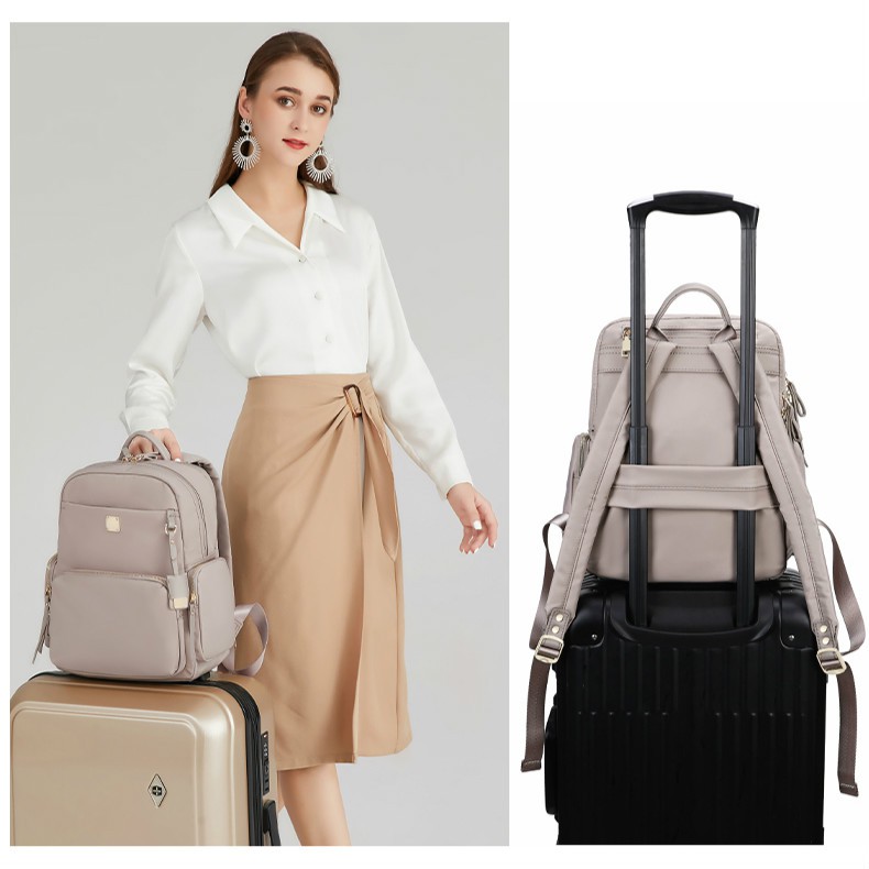 Balo đựng laptop 12 13 14 inch chống sốc chống nước thời trang cho nữ