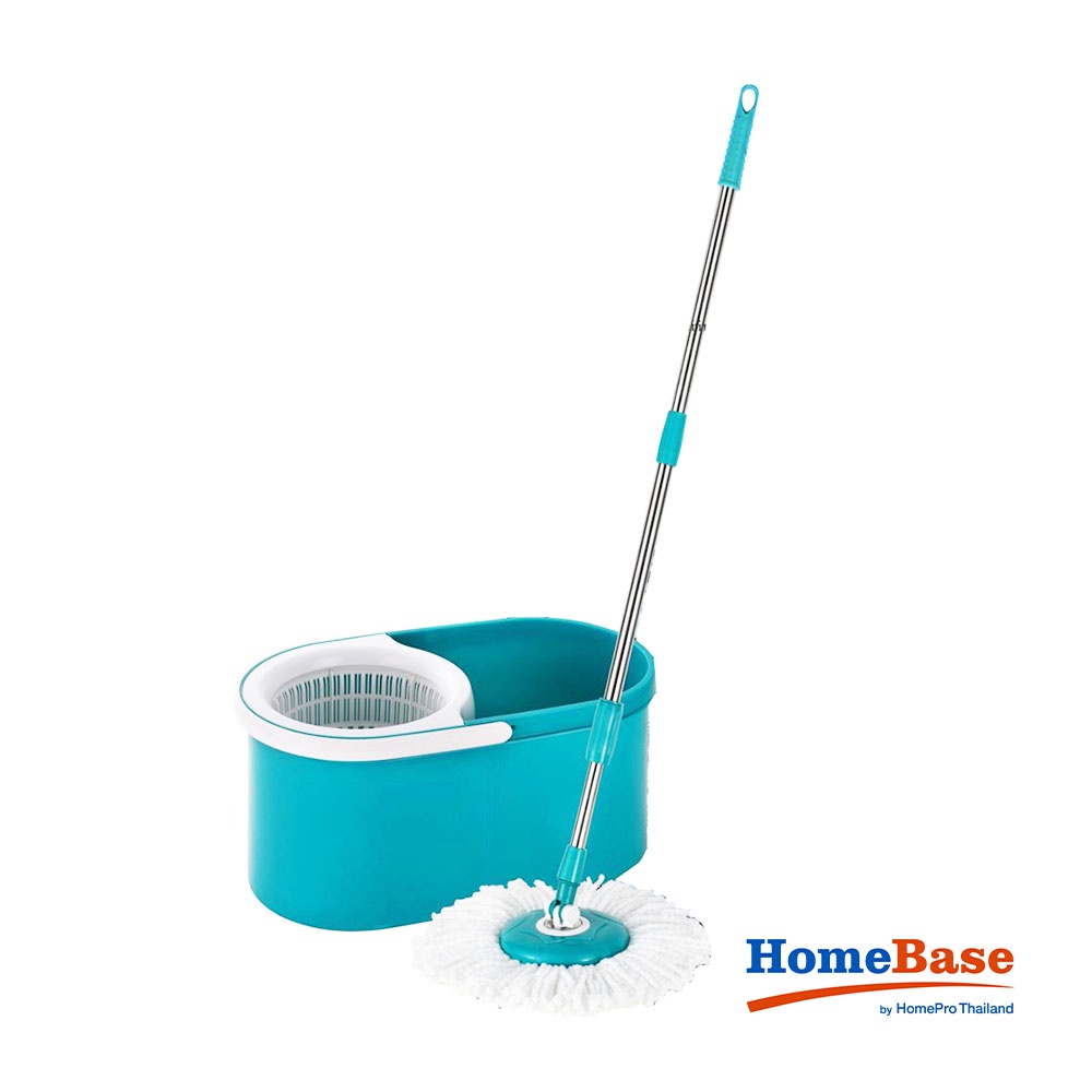 HomeBase ACCO Bộ cây lau nhà thông minh xoay 360 độ 46x23.5x27cm màu xanh lá