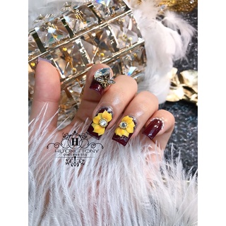 hoa bột nửa charm, hoa bột nail