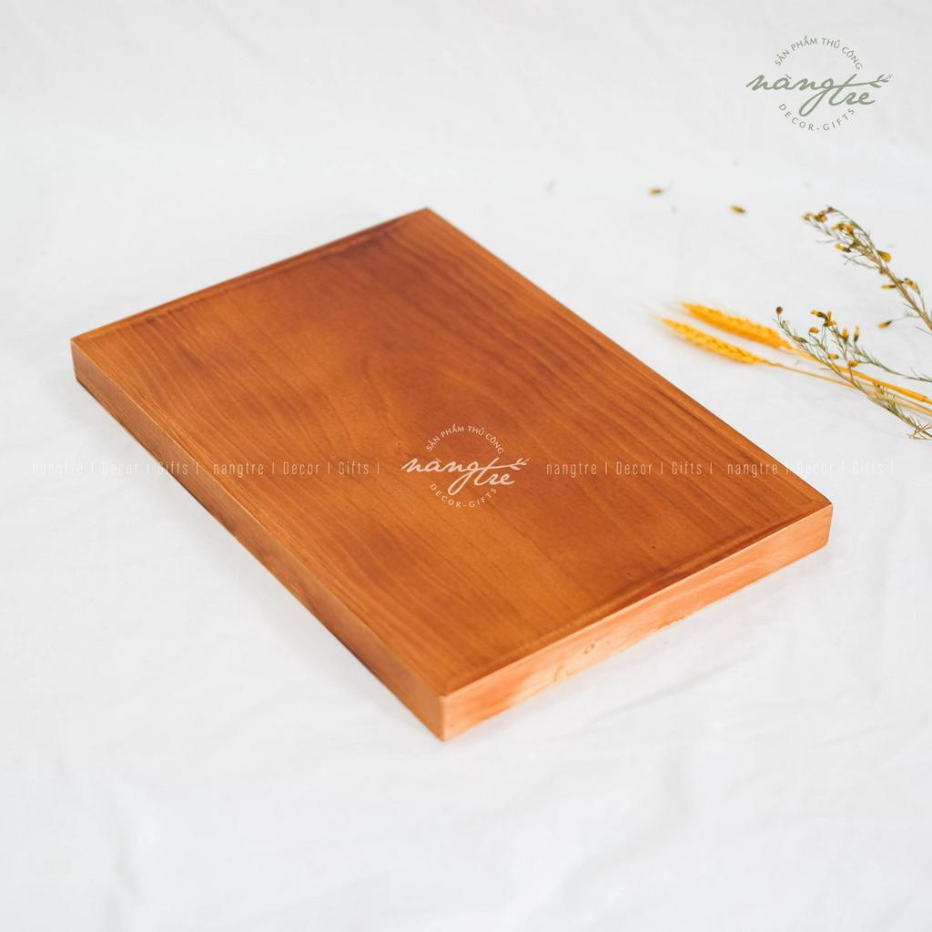 Khay gỗ chữ nhật đa năng