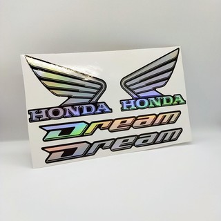 Tem dán xe Dream kèm cặp cánh chim Honda