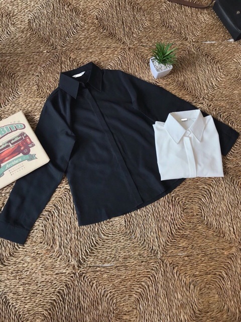 Sơ mi trơn trắng