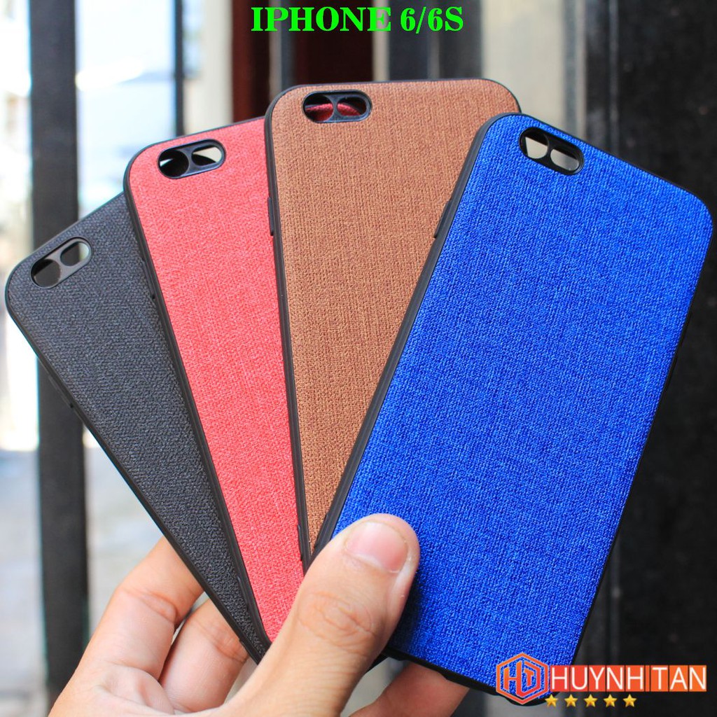Ốp lưng Iphone 6 6s 6 plus 6s plus vân vải Jean (Full Màu)