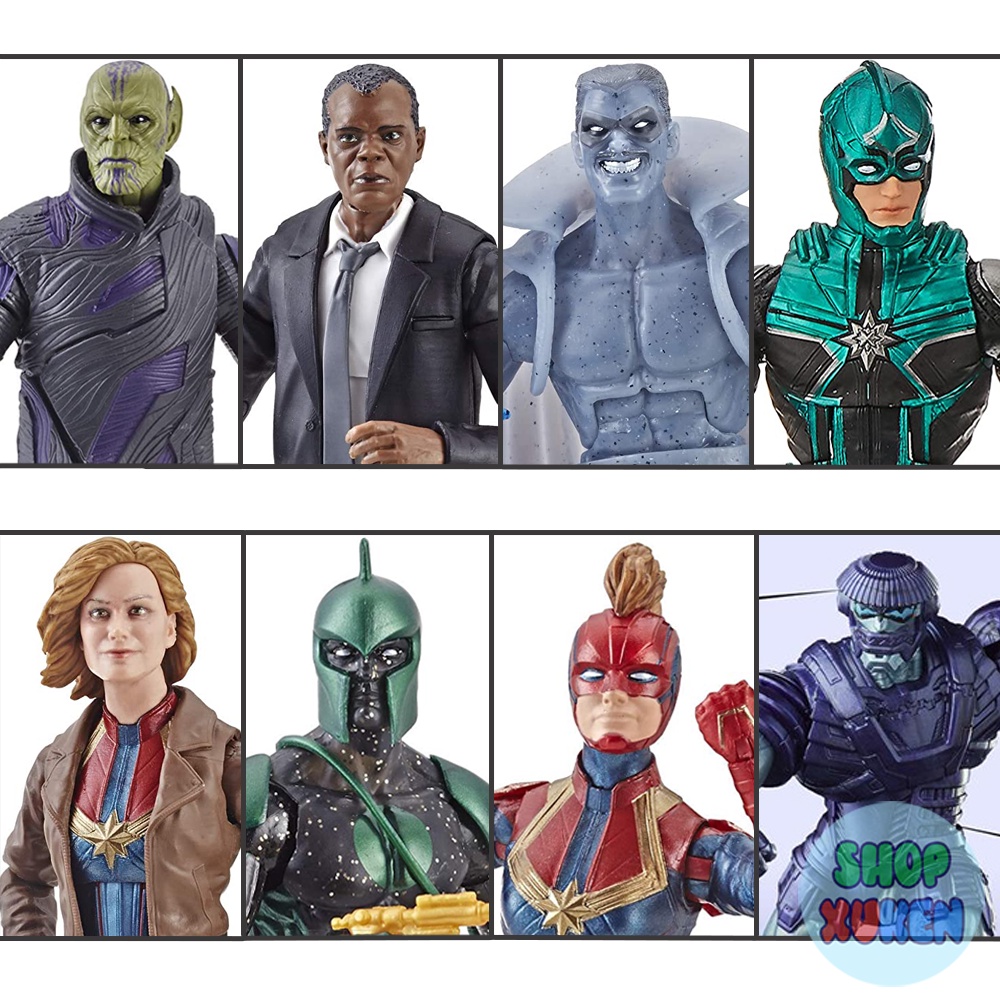 Bộ 8 mô hình đồ chơi sưu tầm Marvel Legends cao 15cm