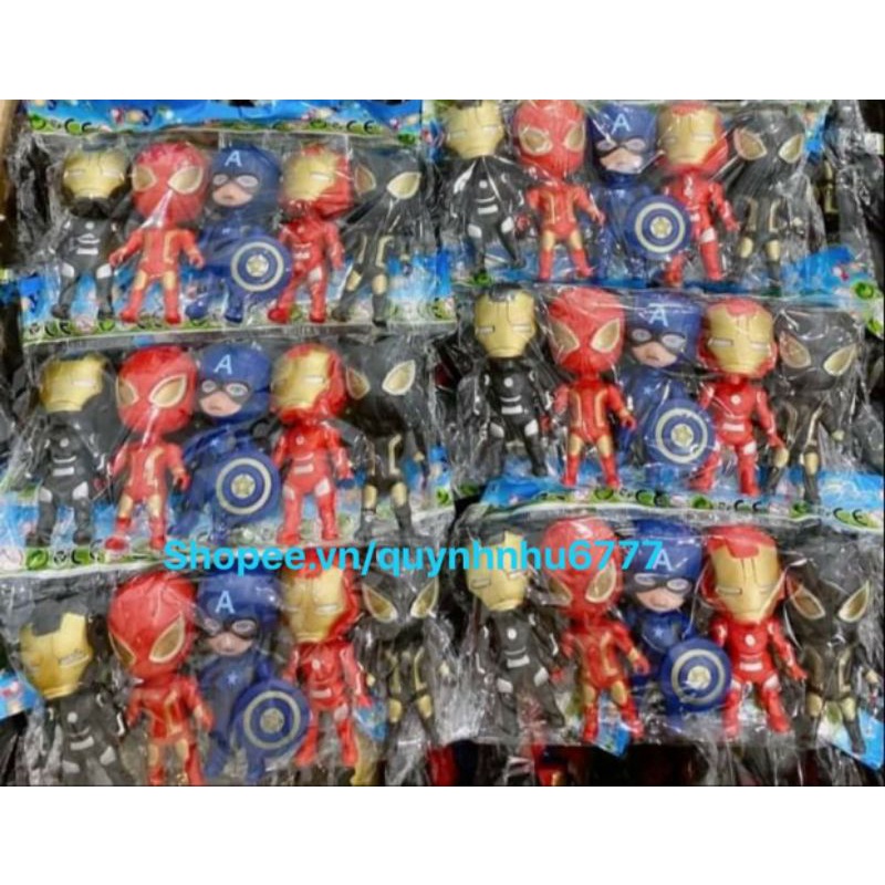 Túi Đồ Chơi Mô Hình 5 Siêu Anh Hùng Super Hero Mini