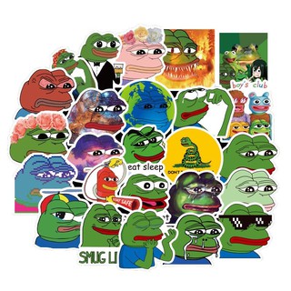 Sticker / Hình dán Ếch Xanh PEPE Graffiti (Bộ 10-50 hình khác nhau Random)
