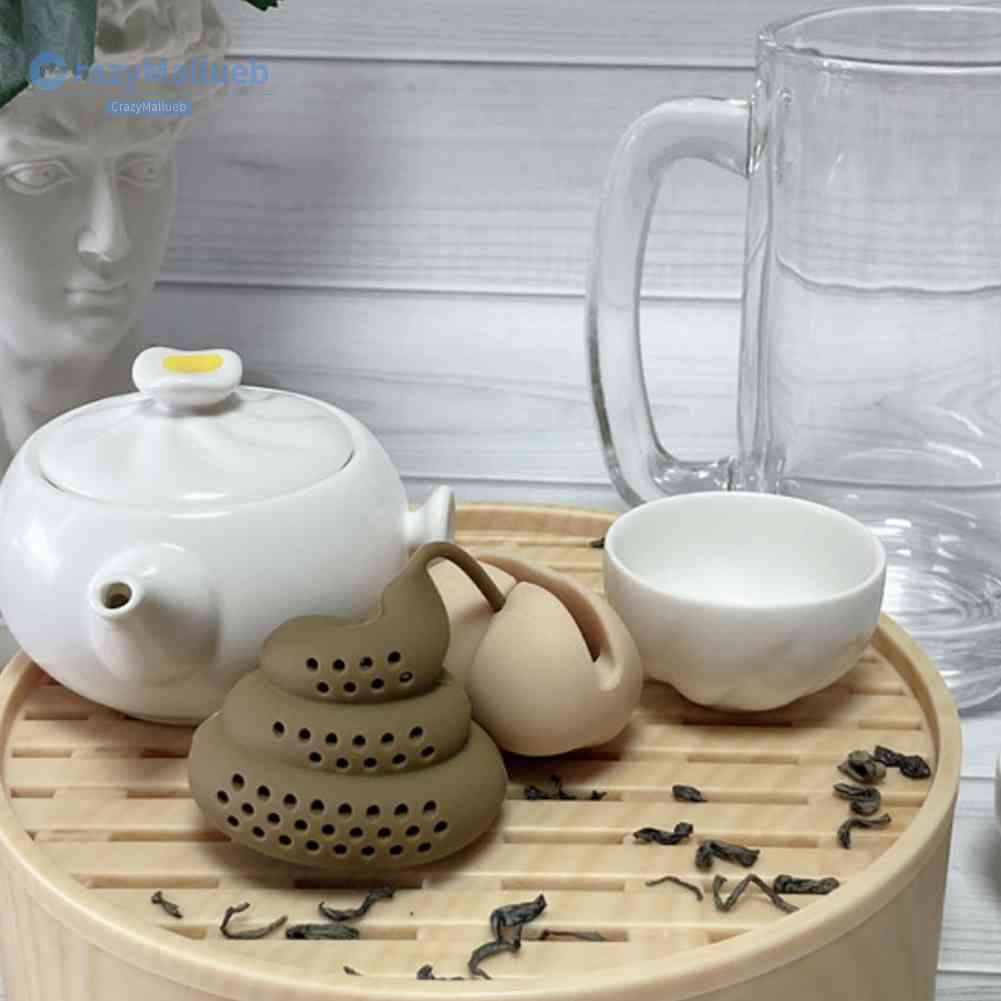 Dụng Cụ Lọc Trà Bằng Silicone Hình Phân Vui Nhộn