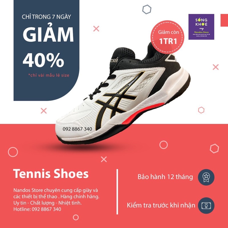 Giày tennis A.S.I.C.S chuyên mặt sân cứng-2021