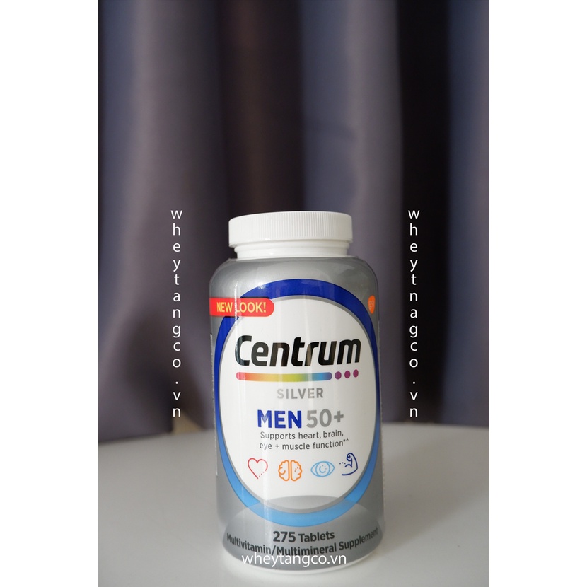 CENTRUM SILVER MEN 50+ 275 viên của Mỹ GIÚP BỔ SUNG VITAMIN VÀ KHOÁNG CHẤT