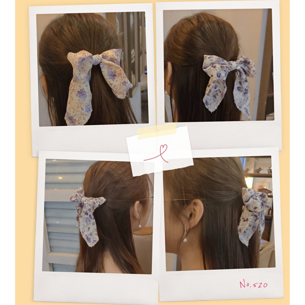 Scrunchies buộc tóc nơ đẹp Hàn Quốc - Mẫu mã độc đáo, hottrend cho các bạn nữ