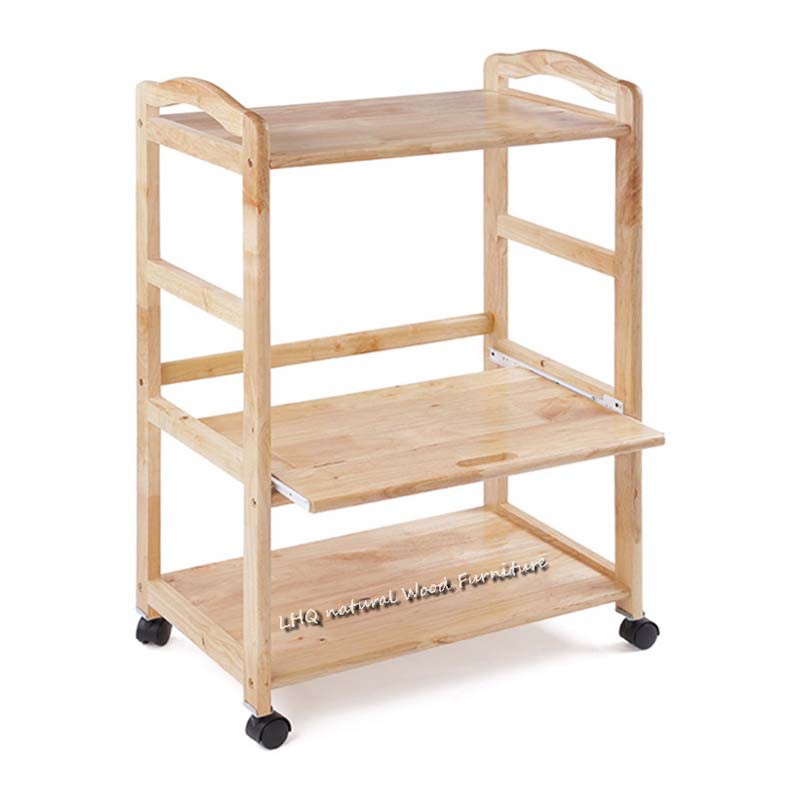 KỆ VI SÓNG 3 TẦNG RAY KÉO, CÓ BÁNH XE