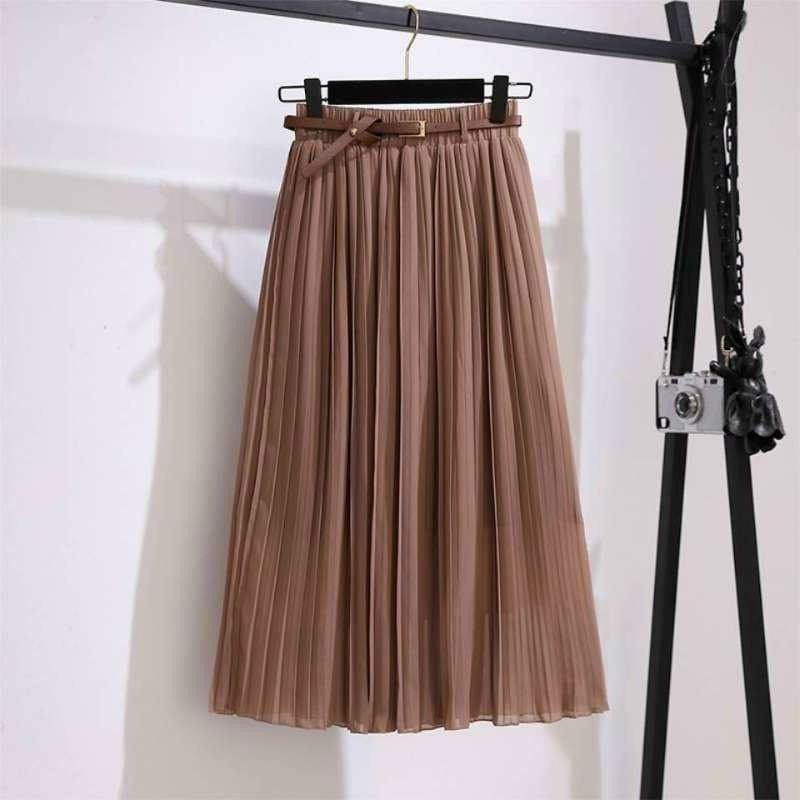 Chân váy voan kèm đai thời trang hàng QC