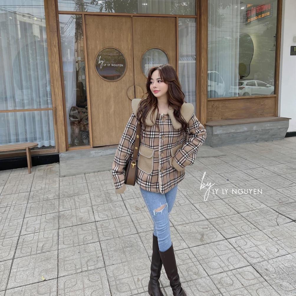 Áo khoác Burberry phối lông siêu phẩm !
