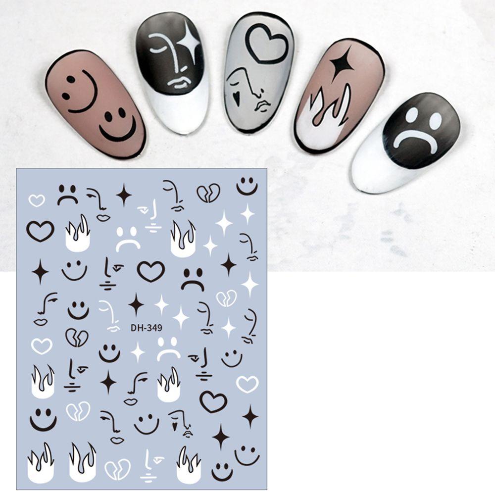 OCEANMAP Miếng Dán Trang Trí Móng Tay Nghệ Thuật Tự Dính Màu Xanh Dương Klein