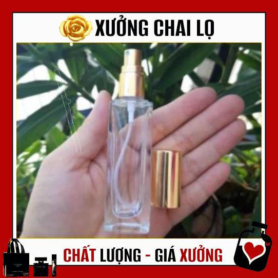 Lọ Chiết Nước Hoa ❤ TOP GIÁ RẺ ❤ Lọ chiết nước hoa thủy tinh vuông 25ml,20ml,10ml,5ml, phụ kiện du lịch