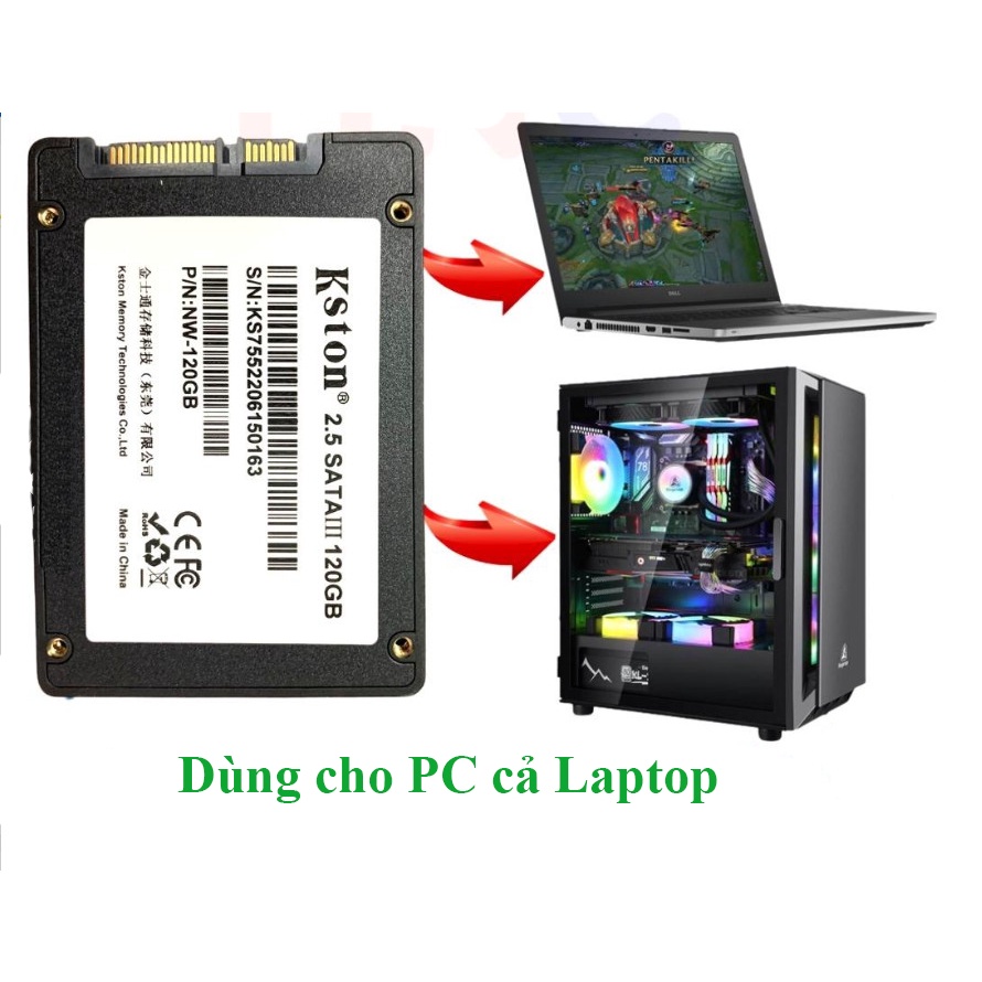 SSD NEW 100% KSTON 120GB - 128GB BH 1 THÁNG
