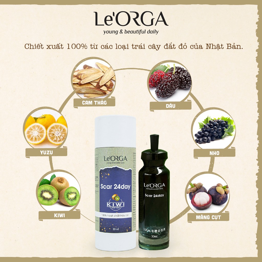 Serum Hết Thâm Le'Orga - Scar 24day Tinh Chất Mờ Thâm Mụn Huyết Thanh Liền Sẹo Tái Tạo Trắng Da | BigBuy360 - bigbuy360.vn