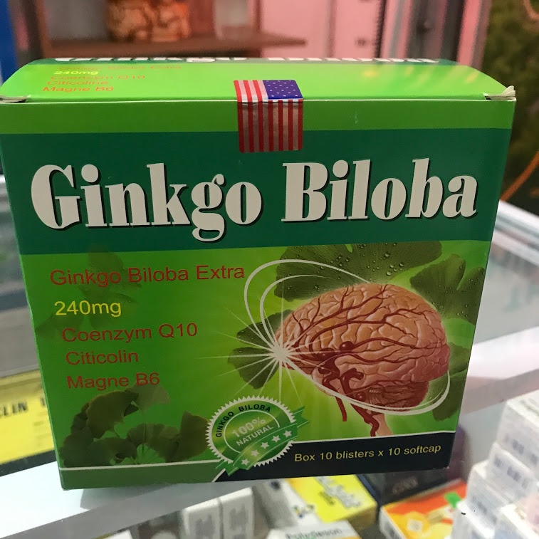 ✅[CHÍNH HÃNG] Bổ não Ginko Biloba Extra 240mg Extra - bổ huyết hoạt huyết, giảm thiểu năng tuần hoàn não (Hộp 100 viên)