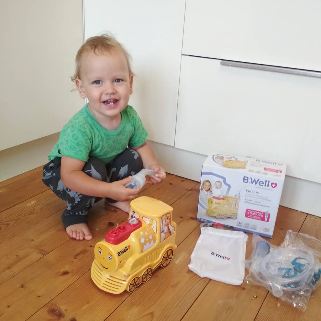 Máy xông khí dung cho bé BWELL PRO115 -Máy xông mũi họng B.well Pro-115 – Thụy Sĩ – Chính hãng