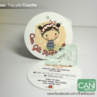 1000c in theo yêu cầu Tag tròn nhỏ Tag giấy treo quần áo Thẻ treo Tag áo Tem quần áo Tag phụ kiện Nhãn giấy