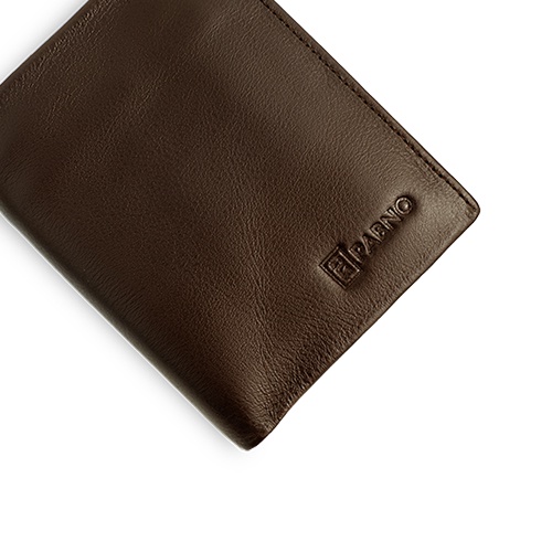 Ví Da Nam PABNO VF24 Mini Dáng Đứng In Logo Nổi Chính Hãng - BH 12 THÁNG