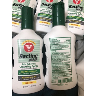 Bactine Max dung dịch vệ sinh hình xăm hàng nội địa Mĩ