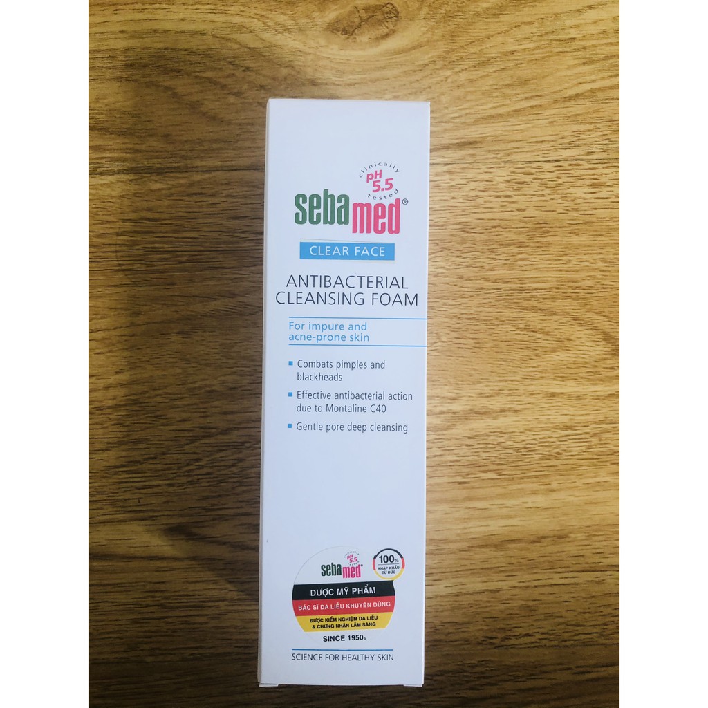Sebamed Sữa rửa mặt tạo bọt kháng khuẩn giảm mụn pH5.5 Clear Face AntiBacterial Cleansing Foam 150ML | BigBuy360 - bigbuy360.vn