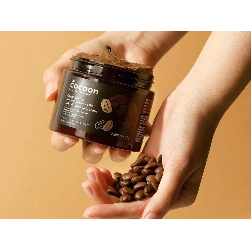 Tẩy Da Chết Body Cà Phê Đắk Lắk Cocoon Coffee Body Polish Làm Sạch Da 200ml