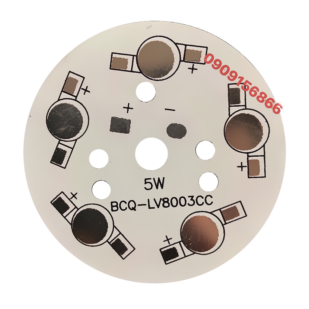 Miếng vỉ tròn chưa hàn mắt led 3w 5w 9w 12w 18w 24w