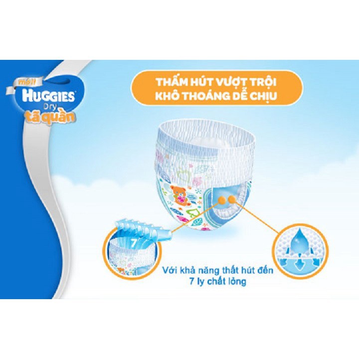 Tã/Bỉm Huggies Quần/Dán các size M74/L68/XL62/XXL56