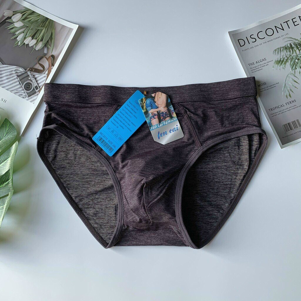 Quần Lót Nam Tam Giác Thun Lạnh Muối Tiêu Cao Cấp Co Dãn 4 Chiều 5038