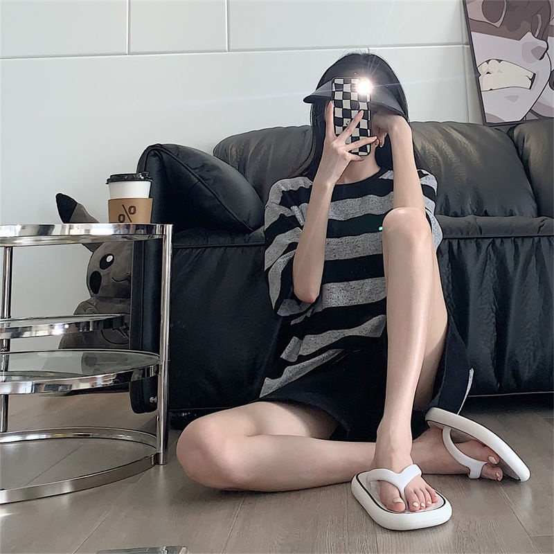 Oeteo Dép Xỏ Ngón Đế Bằng Thiết Kế Đơn Giản Thời Trang Cho Nữ