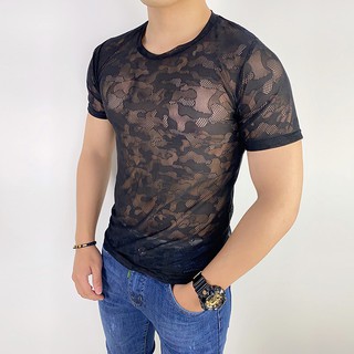 Áo lưới siêu mỏng mua hè nam sexy