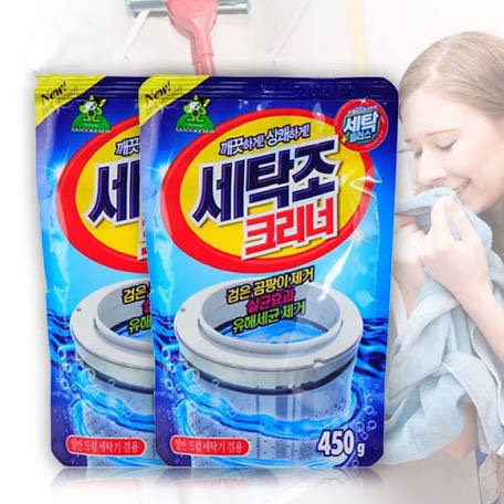 Bột Tẩy Lồng Giặt Hàn Quốc 450gr - Sát Khuẩn - Khử Mùi - An Toàn Cho Cả Gia Đình