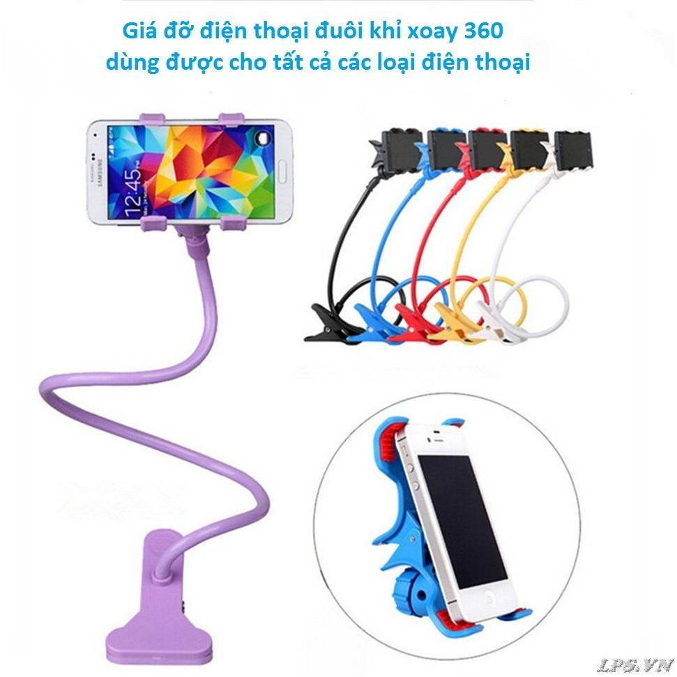 Bán Kẹp Điện Thoại Đuôi Khỉ MNK Xoay 360 Độ Chất Liệu Nhựa Dẻo Dễ Xoắn Và Giữ Điện Thoại Chắc Chắn Siêu rẻ
