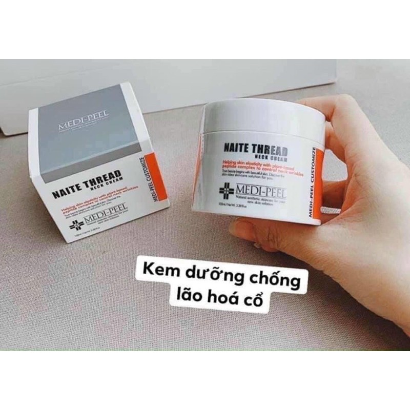 Kem Dưỡng Da Cổ Ngăn Ngừa Lão Hoá, Nếp Nhăn Làm Săn Chắc Da Vùng Cổ Medi Peel Naite Thread Neck Cream 100ml