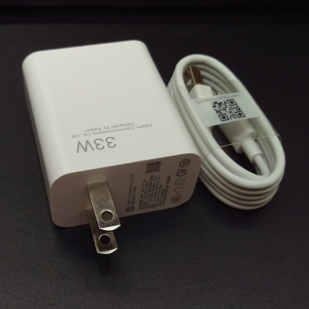 Bộ Củ cáp sạc nhanh Xiaomi 33W Sạc Nhanh Cổng USB type C được dùng cho Xiaomi Samsung và các dòng điện thoại đời cao