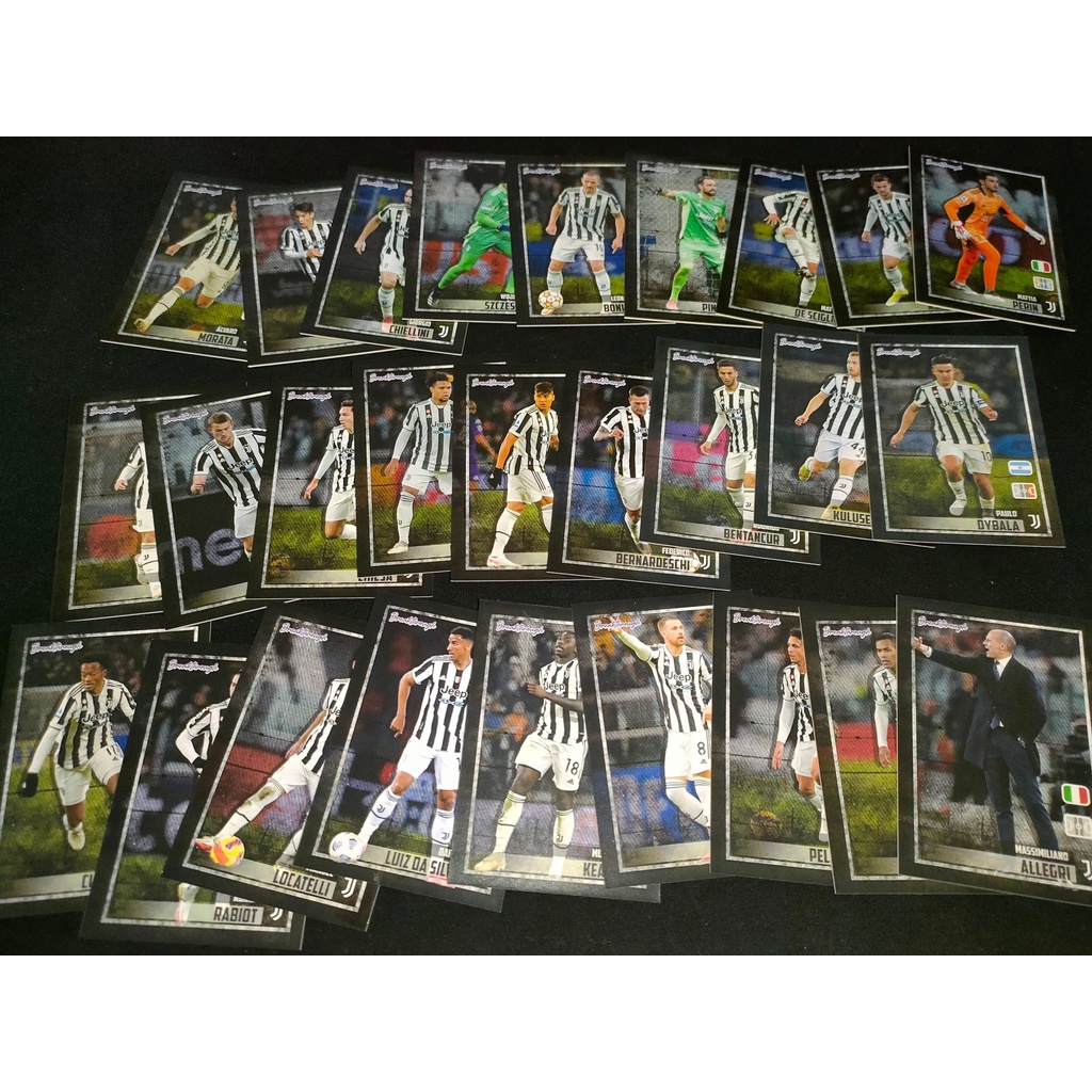 Bộ 27 Thẻ Cầu Thủ Bóng Đá SKY 27 Card Juventus 2021 2022 | Chiesa Dybala Morata De Ligt Chiellini Bonucci Locatelli