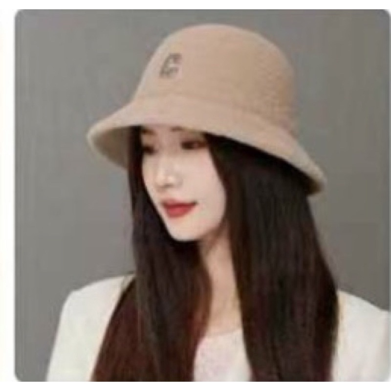 Mũ bucket chữ C thời trang thu đông cho nữ