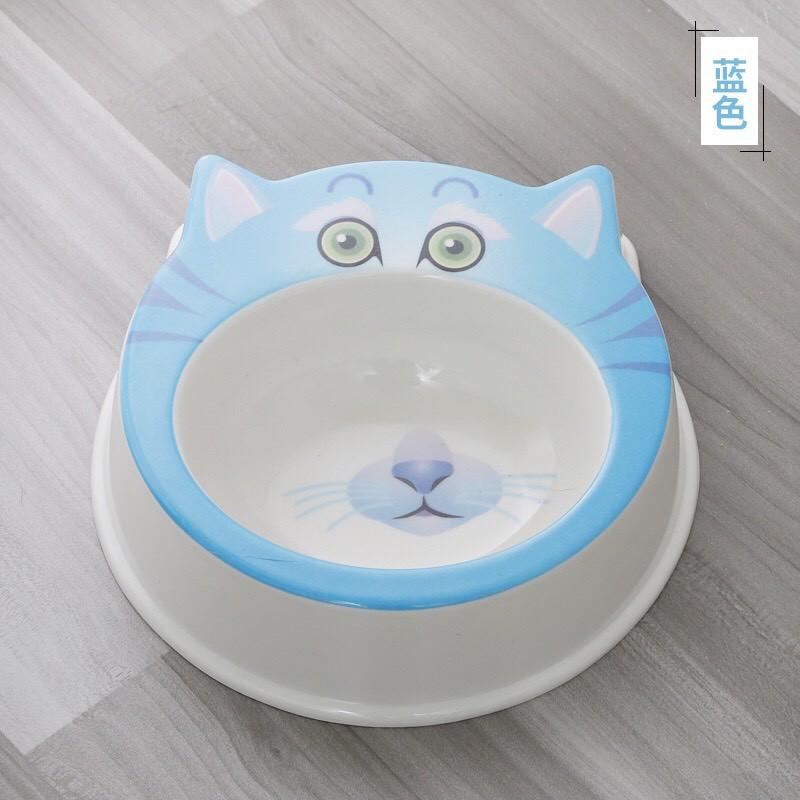 [Cao Cấp ] Bát nhựa đơn hình mặt mèo siêu dày nhiều màu sắc