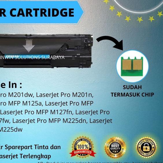 Hộp Đựng Mực In Hp Cf283A 83a Mfp M125 M127 M201 M225