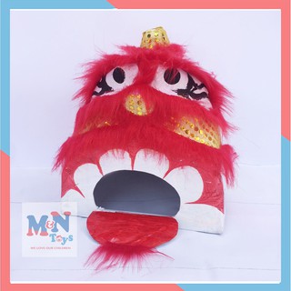 Đầu lân, đầu sư tử trung thu cỡ bé ( Vàng , đỏ)