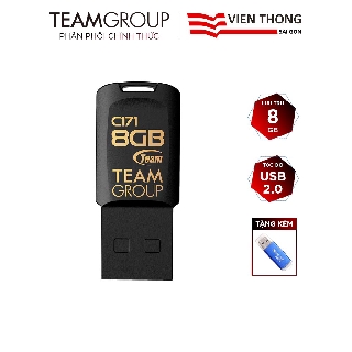 Mua USB 2.0 Team Group C171 8GB chống nước tặng đầu đọc thẻ - Hãng phân phối chính thức