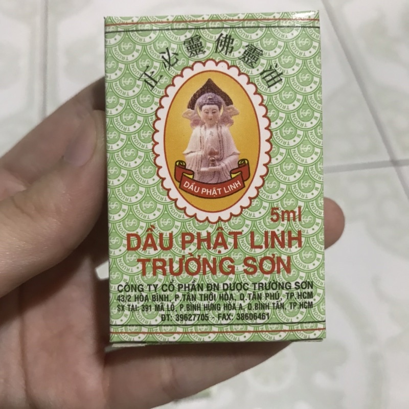 Dầu phật linh Trường Sơn dung tích 1,5ml và 5 ml