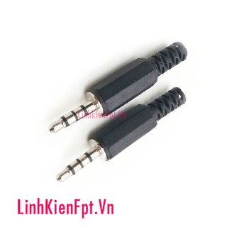 Đầu jack audio 4 chấu 3.5mm stereo đực