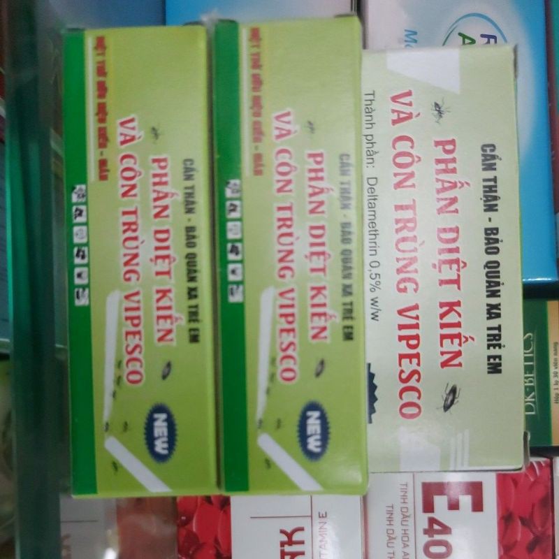 Phấn Diệt Kiến Và Côn Trùng - Phấn Vẽ Kiến (Hộp 2 Cây)