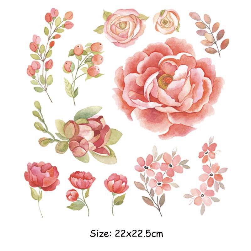 Miếng Dán Trang Trí Áo Thun In Hình Hoa Trái Tim Thời Trang Mới 2020